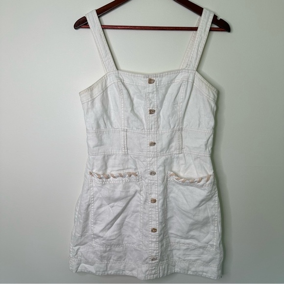 Aje 100% Linen Breeze Mini Dress Size 6 - Picture 2 of 10